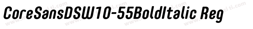 CoreSansDSW10-55BoldItalic Regular字体转换